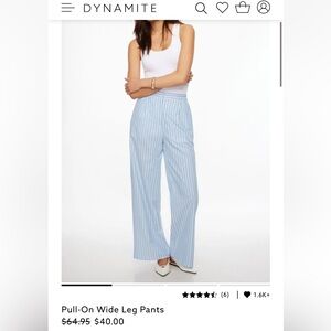 NEW XS Pull-On Wide Leg Pants